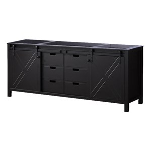 Lexora Home Marsyas 80&quot Vanity Cabinet in Brown