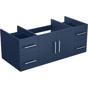 Lexora Home Geneva 48&quot Vanity Cabinet in Navy Blue