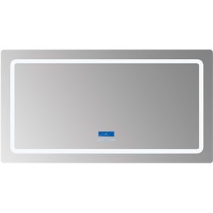 Lexora Home Caldona 60&quot x 32&quot LED Mirror with Defogger