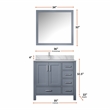 Lexora Home Jacques 36