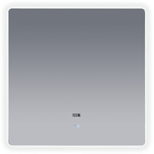 Lexora Home Lugano 36&quot x 36&quot LED Mirror with Defogger