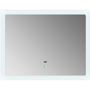 Lexora Home Lugano 48&quot x 36&quot LED Mirror with Defogger