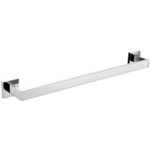Lexora Home Bagno Lucido Stainless Steel 24&quot Towel Bar in Chrome