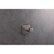 Lexora Home Bagno Lucido Stainless Steel Robe Hook in Satin Nickel
