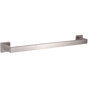 Lexora Home Bagno Lucido Stainless Steel 24&quot Towel Bar in Satin Nickel