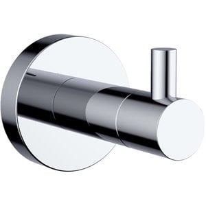 Lexora Home Bagno Nera Stainless Steel Robe Hook in Chrome