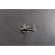 Lexora Home Bagno Nera Stainless Steel Robe Hook in Satin Nickel