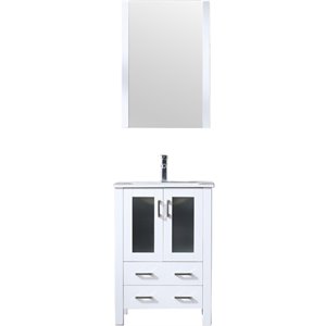 Lexora Home Volez 24&quot Single Vanity in White
