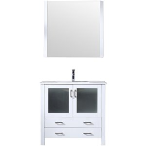 Lexora Home Volez 36&quot Single Vanity in White