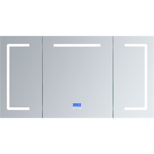 Lexora Home Lesina 60&quot x 32&quot LED Medicine Cabinet with Defogger