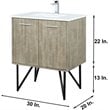 Lexora Home Lancy 30