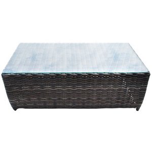 Acapulco Aluminum Frame Coffee Table in Two-Tone Gray