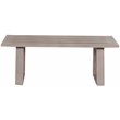 Aruba Aluminum Frame Coffee Table in Handpainted Taupe