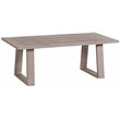 Aruba Aluminum Frame Coffee Table in Handpainted Taupe