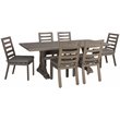 Aruba Aluminum Frame Dining Set in Handpainted Taupe