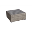 Bali Silver/Gray Two-Tone Wicker / Rattan Coffee Table