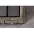 Bali Silver/Gray Two-Tone Wicker / Rattan Coffee Table