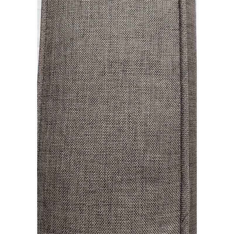 Barbados Two-Tone Dark Gray/Light Gray Wicker Left Arm in Charcoal Cushion