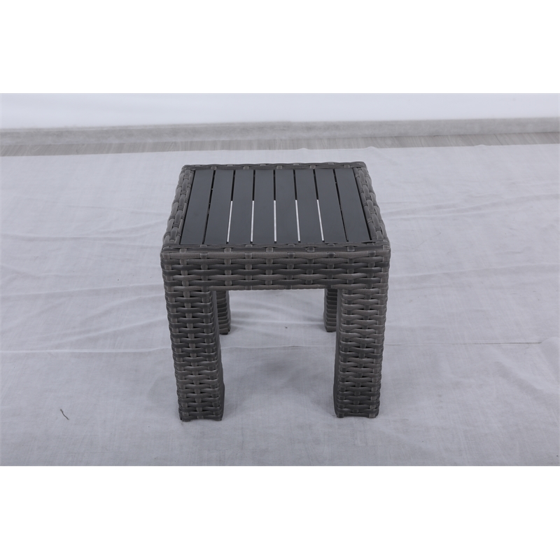 Bora Bora Two-Tone Wicker Rattan End Table