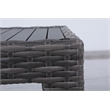 Bora Bora Two-Tone Wicker Rattan End Table