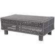 Cancun Aluminum Frame Coffee Table in Dark Gray