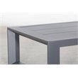 Paris Aluminum Frame Coffee Table in Gray