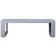 Paris Aluminum Frame Coffee Table in Gray