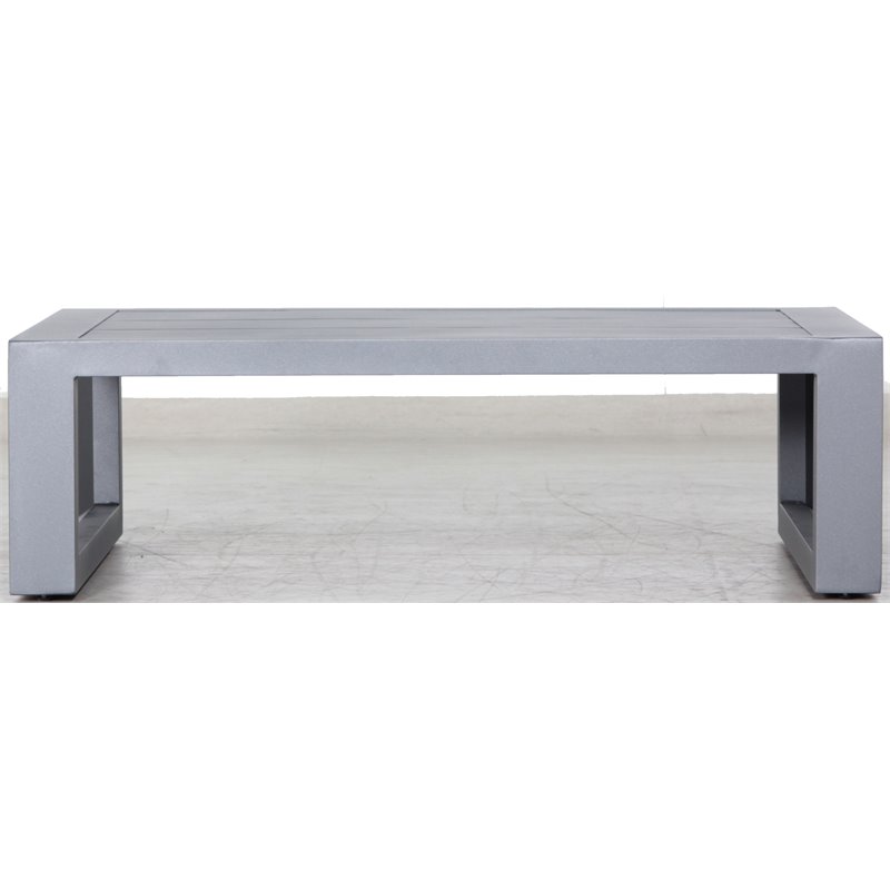 Paris 4-PC Deep Seating Set Gray Aluminum Frame in Taupe Cushion