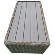 Tulum Two-Tone Dark Beige Aluminum Frame Coffee Table
