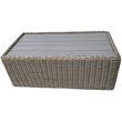Tulum Two-Tone Dark Beige Aluminum Frame Coffee Table