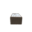 Tulum Two-Tone Dark Beige Aluminum Frame Deep Seating Set in Silver Cushions