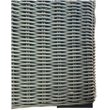 Tulum Two-Tone Dark Beige Aluminum Frame Sofa in Silver Cushions