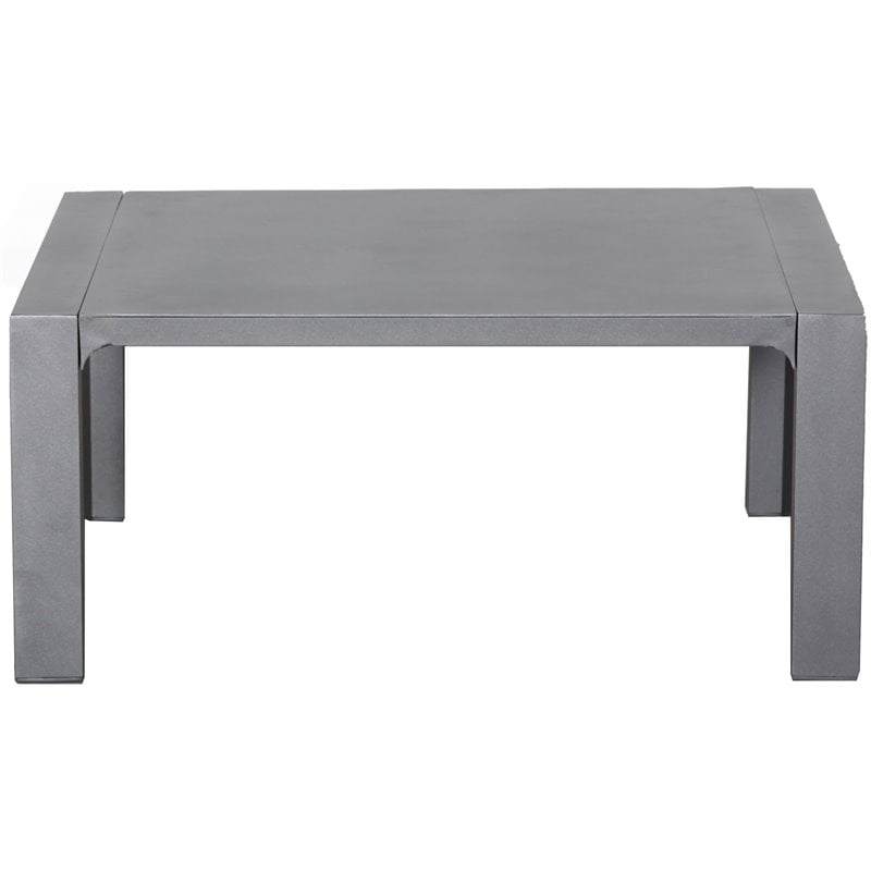 Cabo Aluminum Frame Coffee Table in Gray