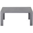 Cabo Aluminum Frame Coffee Table in Gray