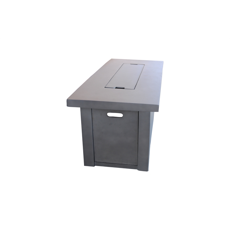 Teva  Furniture Santa Fe GRC Firepit with Stainless Steel Burner