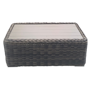 Teva Furniture Monterey Wicker / Rattan Coffee Table in Brown/Beige