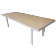 Teva Furniture Hawaii Gray Aluminum Frame Dining Table with Tan Top