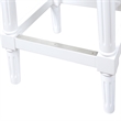 Manchester 27in.H Square Counter Stool- Alabaster White
