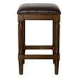 Manchester 27in.H Square Counter Stool- Distressed Walnut