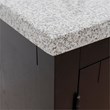 Plantation Solid Wood Single Vanity with Left Rectangle Sink in Brown/Gray