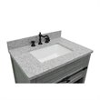 Plantation Single Rectangle Sink Solid Wood Vanity in Gray Ash
