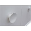 Stora Single Wall Mount Rectangle Sink Solid Wood Vanity in White