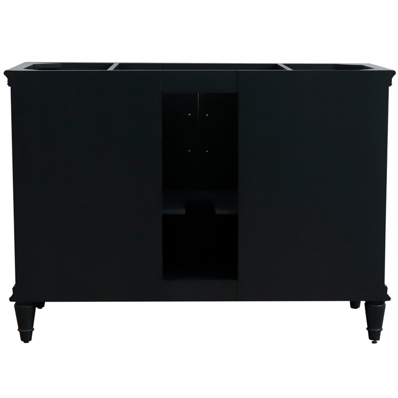 48 in. Single Wooden Vanity  Dark Gray Cabinet Only