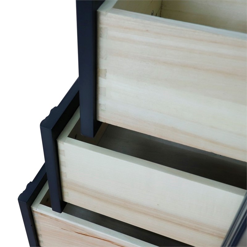 48 in. Single Wooden Vanity  Dark Gray Cabinet Only