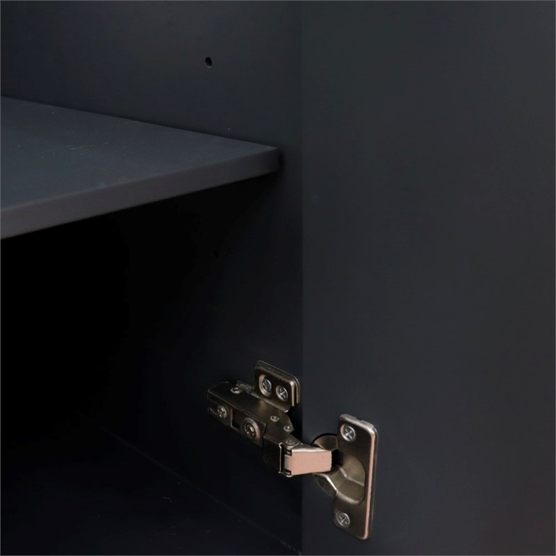 48 in. Single Wooden Vanity  Dark Gray Cabinet Only
