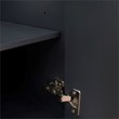 48 in. Single Wooden Vanity  Dark Gray Cabinet Only
