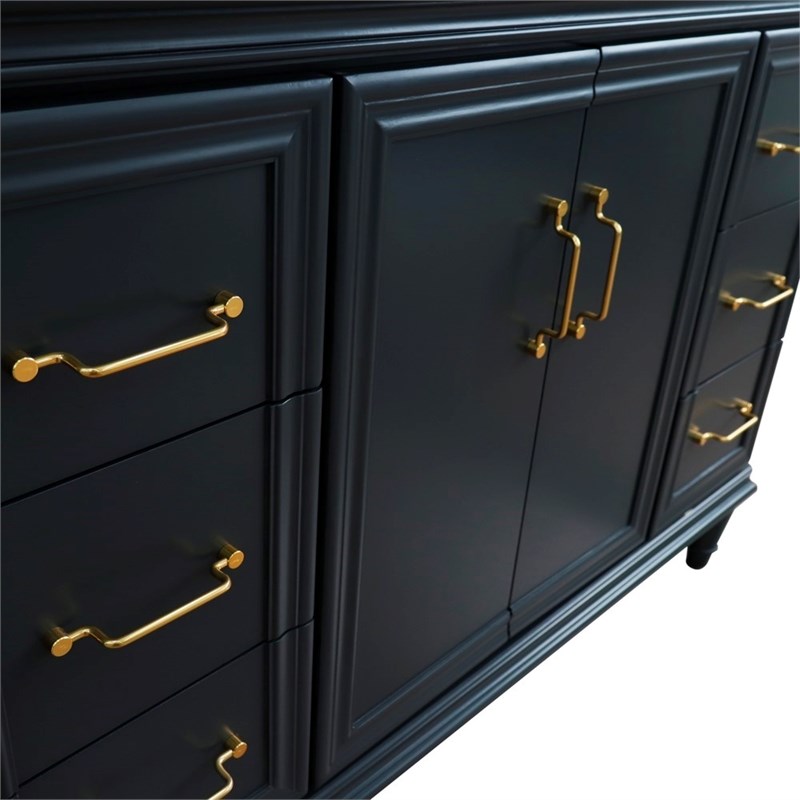 48 in. Single Wooden Vanity  Dark Gray Cabinet Only