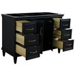 48 in. Single Wooden Vanity  Dark Gray Cabinet Only