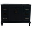 48 in. Single Wooden Vanity  Dark Gray Cabinet Only