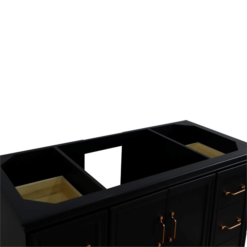 48 in. Single Wooden Vanity  Dark Gray Cabinet Only